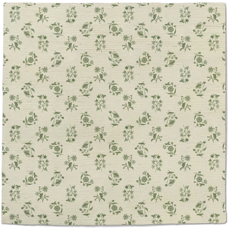 Floral Cascade Grasscloth