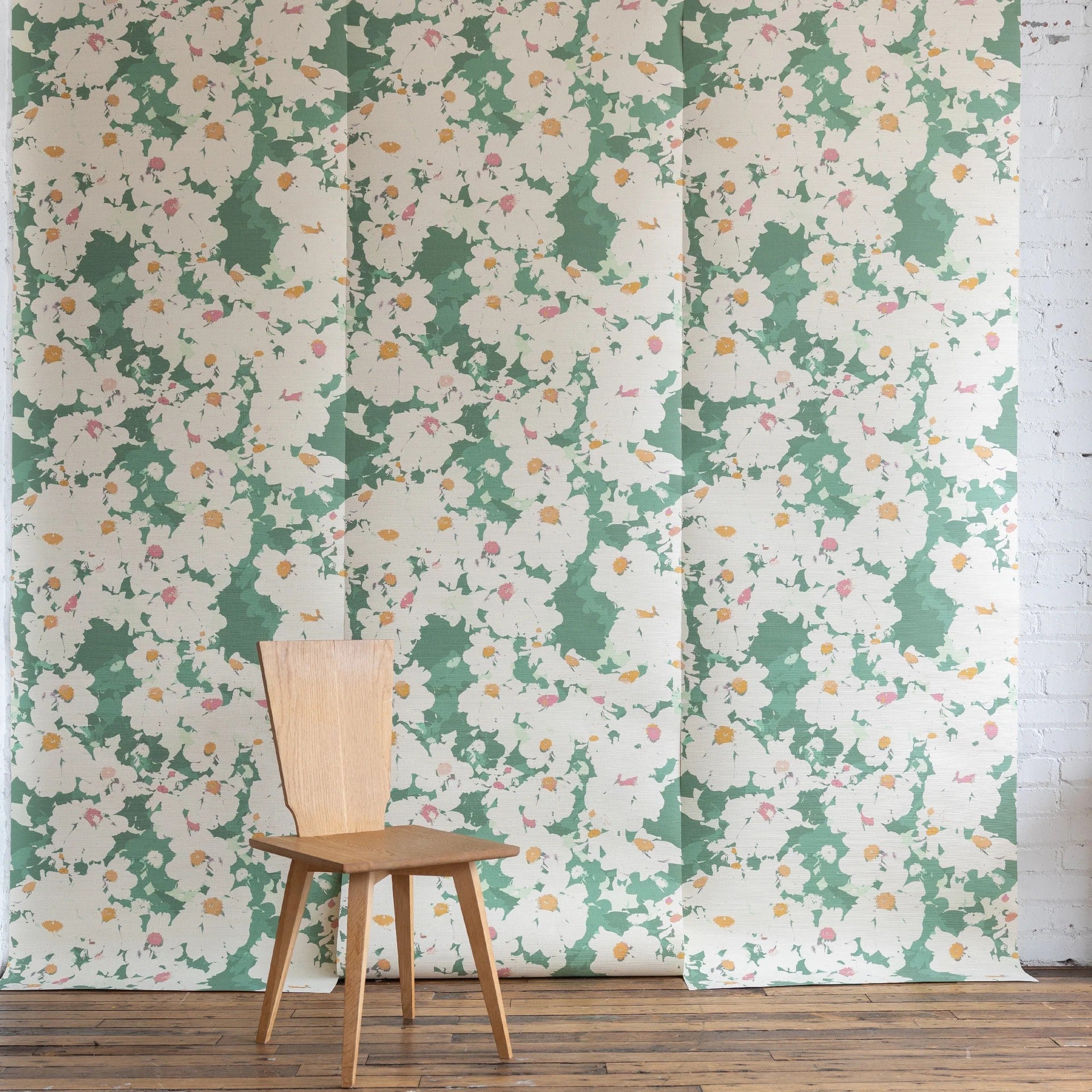 Big Peony Grasscloth
