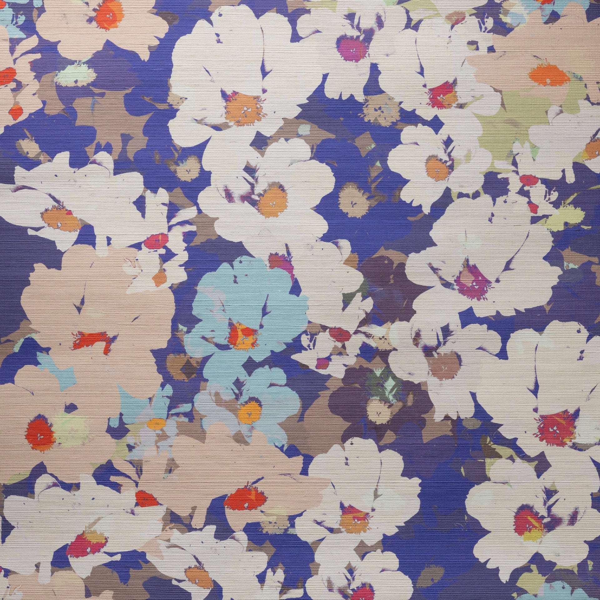 Big Peony Grasscloth