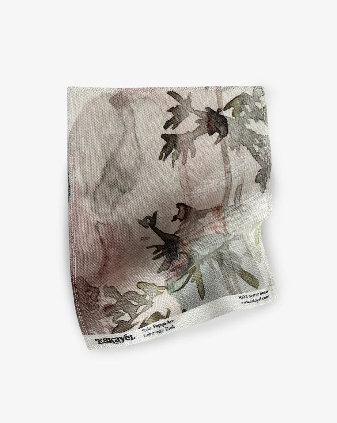 Papaya Arc Fabric in Linen
