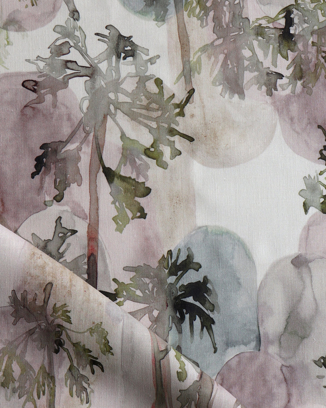Papaya Arc Fabric in Linen