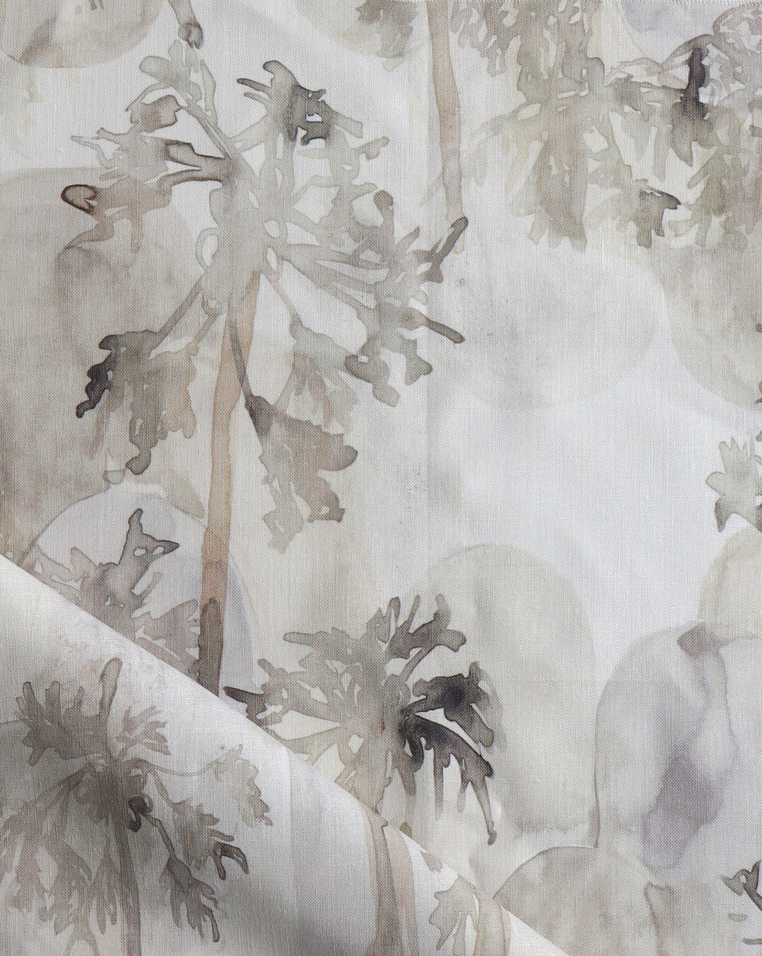 Papaya Arc Fabric in Linen