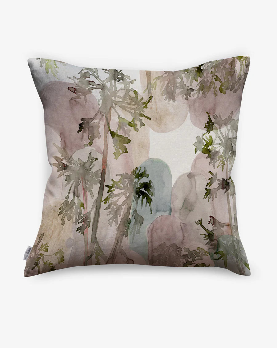 Papaya Arc Fabric in Linen