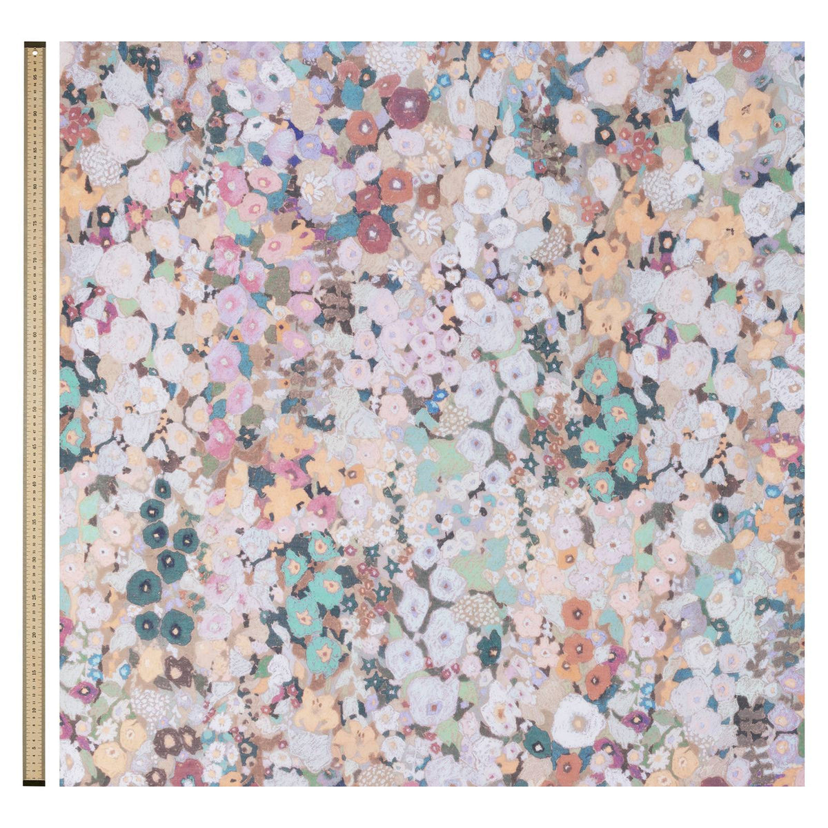 Hollyhocks Sheer Fabric