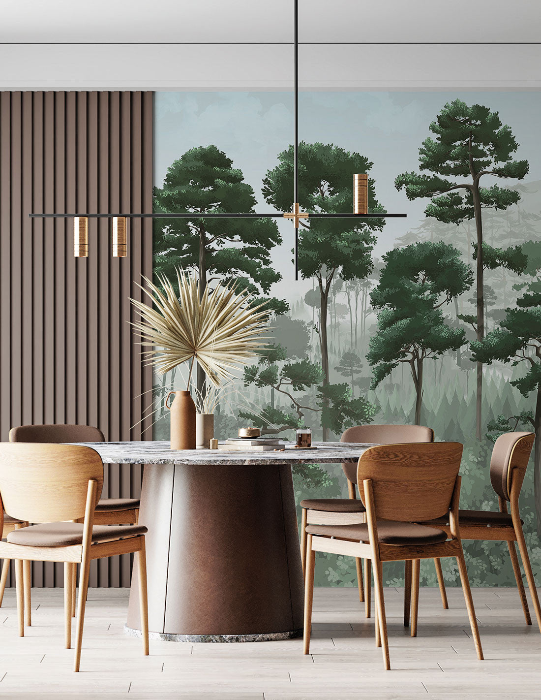 Oka – Walnut Wallpaper