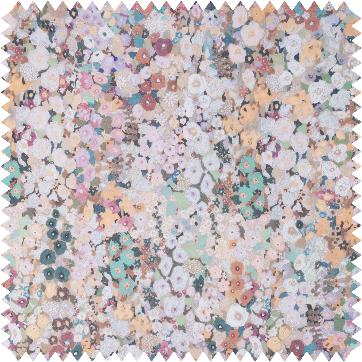 Hollyhocks Sheer Fabric