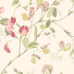 Pink & Green on Cream