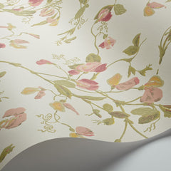Pink & Green on Cream