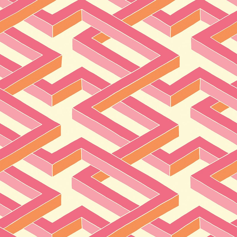Pink/Orange/Cream
