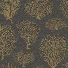 Metallic Gold on Charcoal