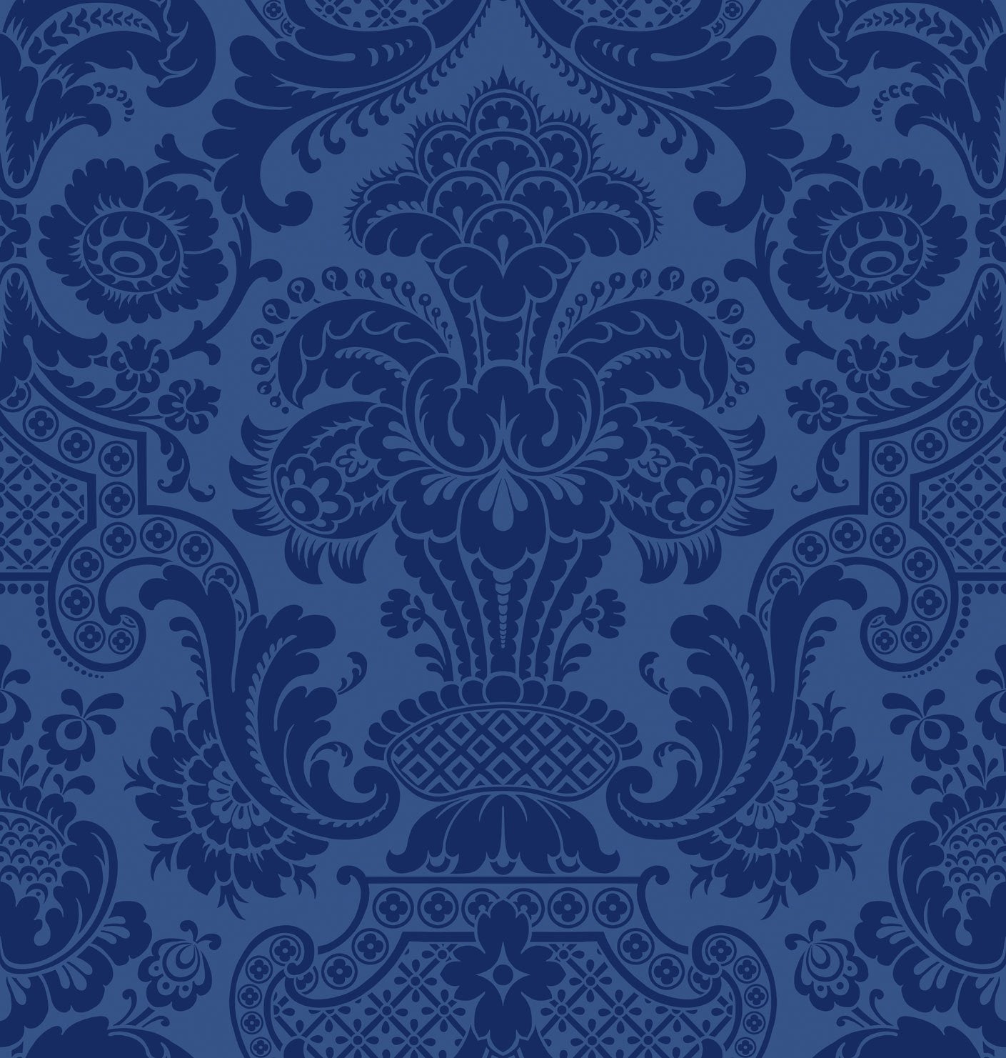 Flocked Blue on Navy