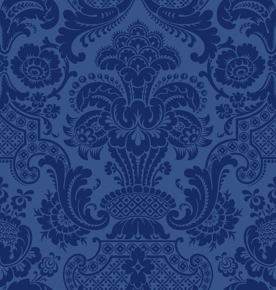 Flocked Blue on Navy