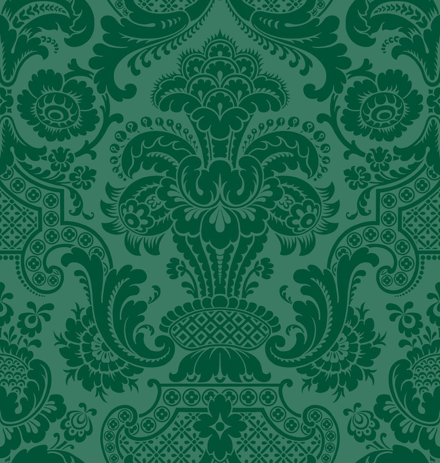 Flocked Green on Light Green