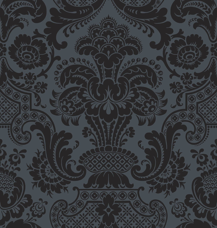 Flocked Black on Grey
