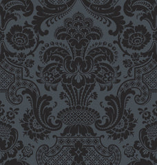 Flocked Black on Grey
