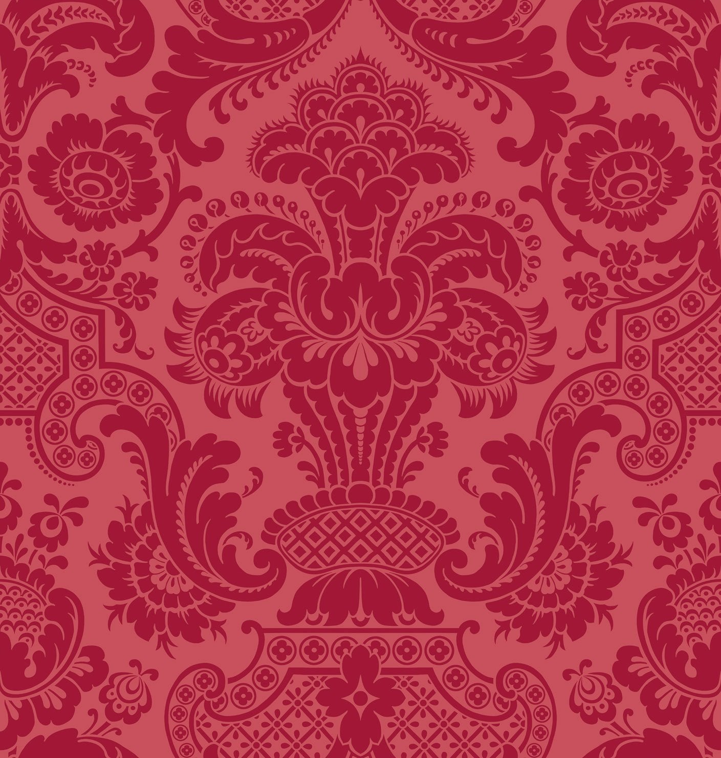 Flocked Red on Coral