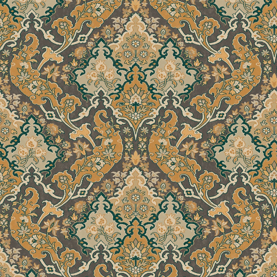 Mustard/Brown & Forest Green