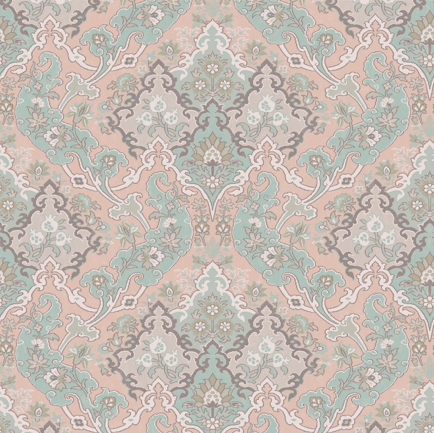 Pale Teal & Light Grey