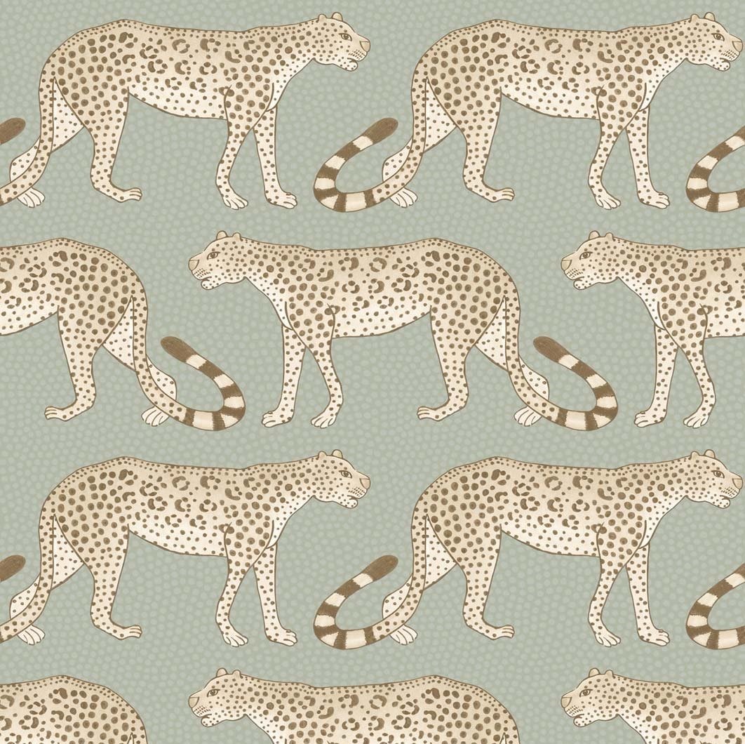 Beige on Green