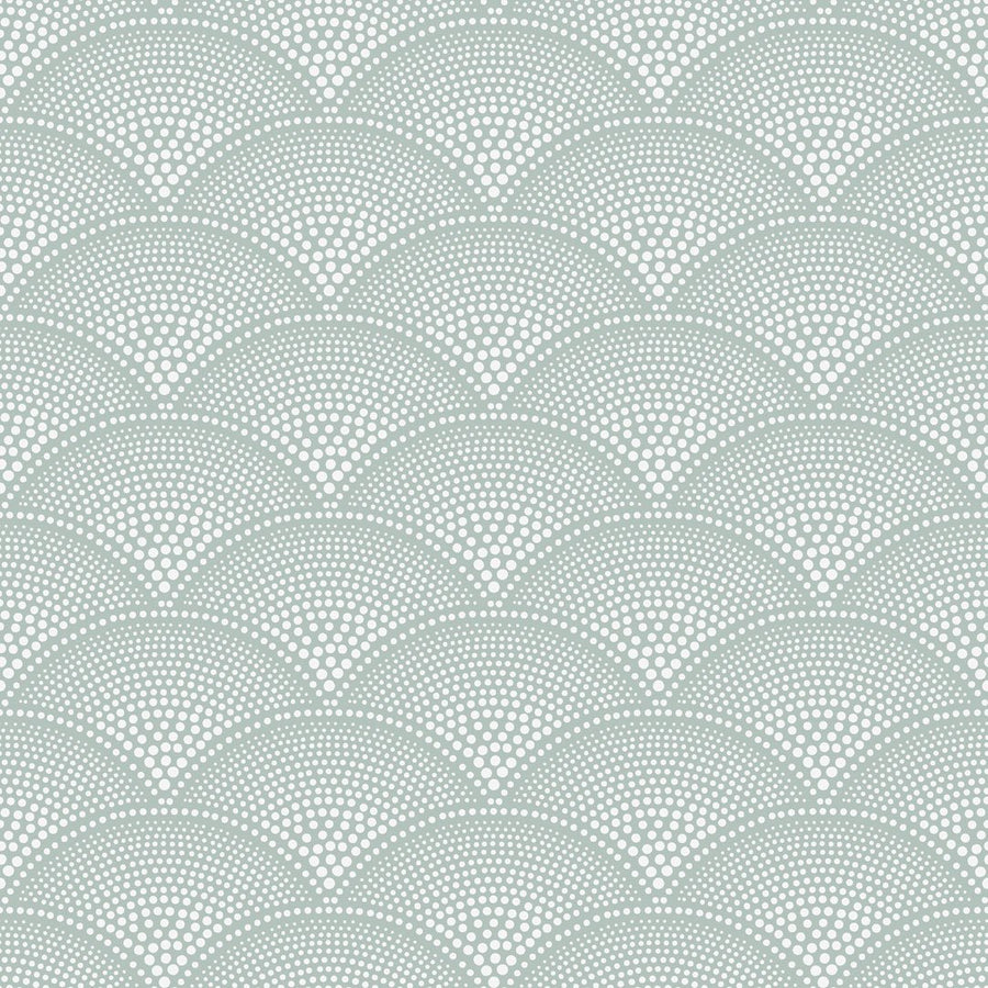 White on Seafoam Green