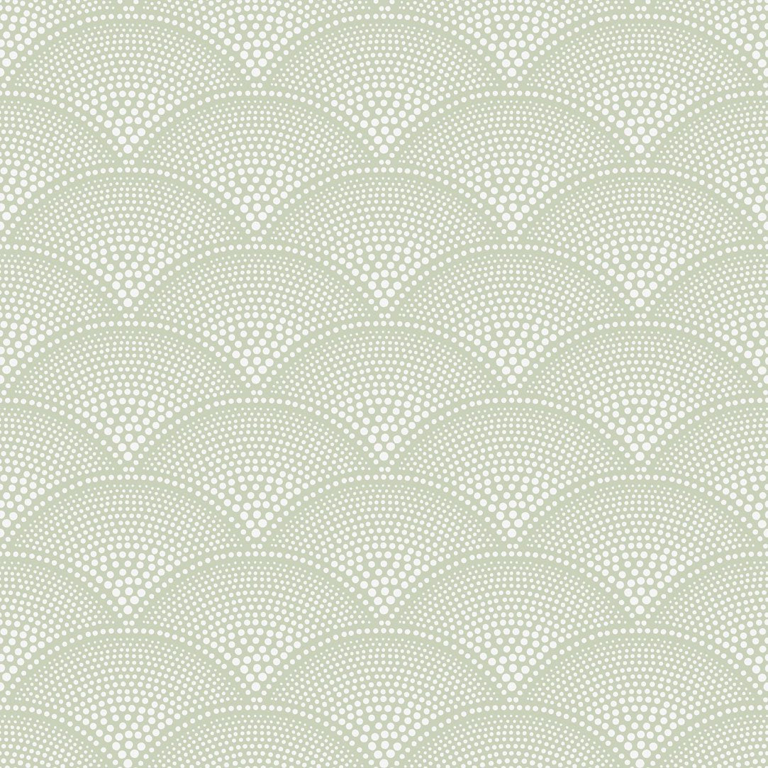White on Pale Olive Green