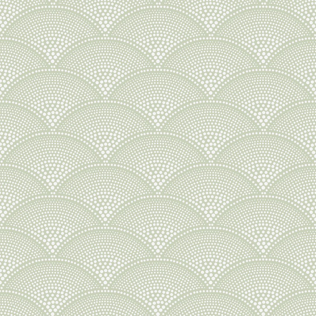 White on Pale Olive Green