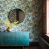 Sky Blue/Ochre/Shades of Green