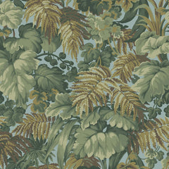 Sky Blue/Ochre/Shades of Green