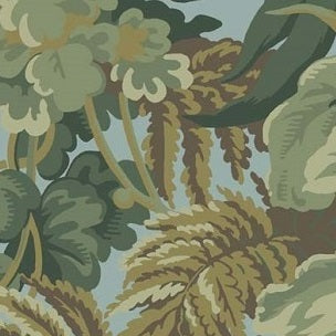 Sky Blue/Ochre/Shades of Green