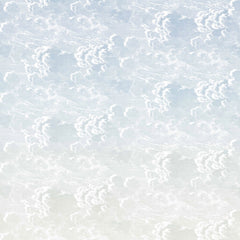 Sky Blue to Pale Sage Ombre