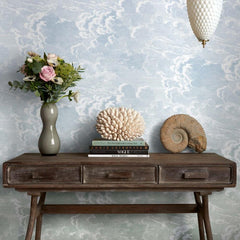 Sky Blue to Pale Sage Ombre
