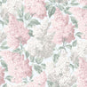 Shades of Pink/Green on Pale Blue