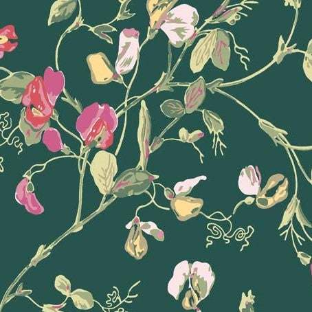 Shades of Pink on A Deep Green