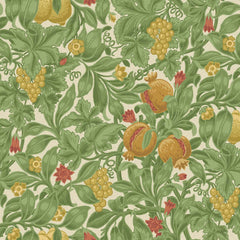 Ochre & Olive Green on Cream