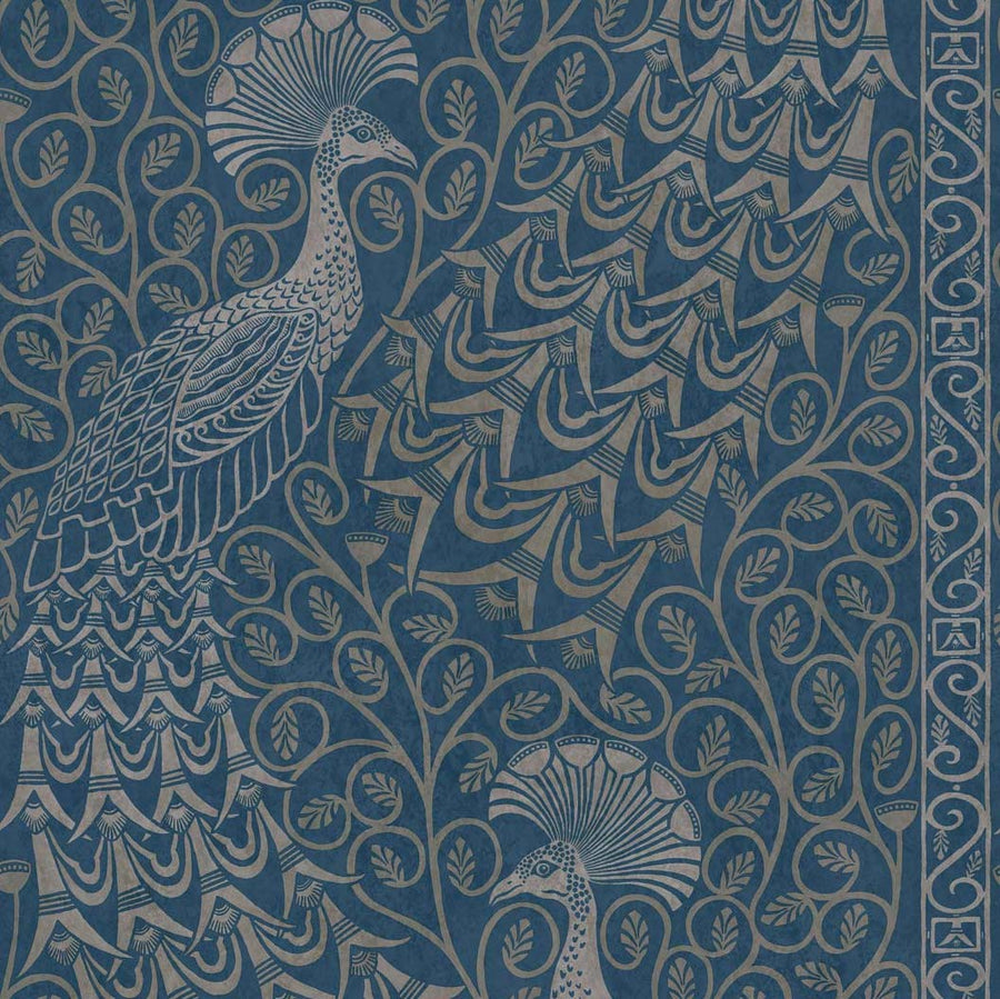 Metallic Silver on Denim