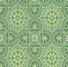 Leaf Green & Mint on Forest Green