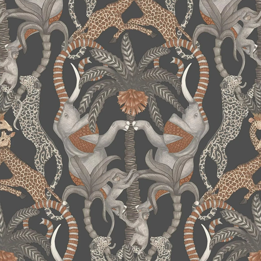 Ginger & Taupe On Charcoal