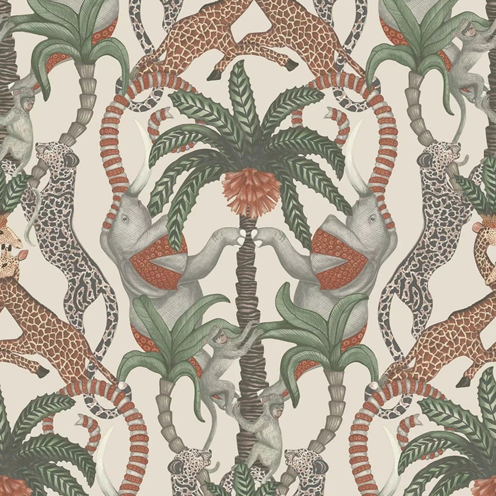 Terracotta & Forest Green On Stone