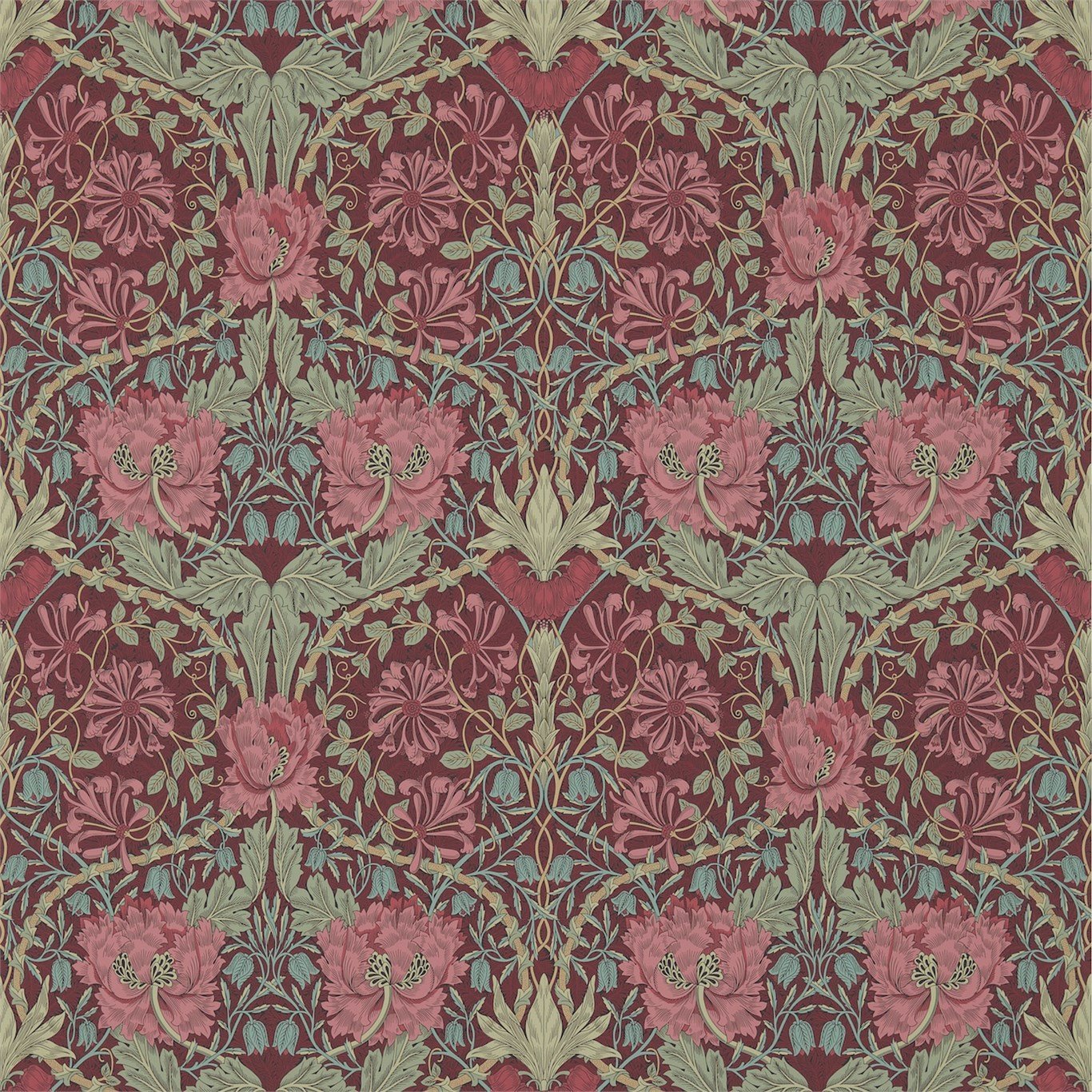 Burgundy/Sage