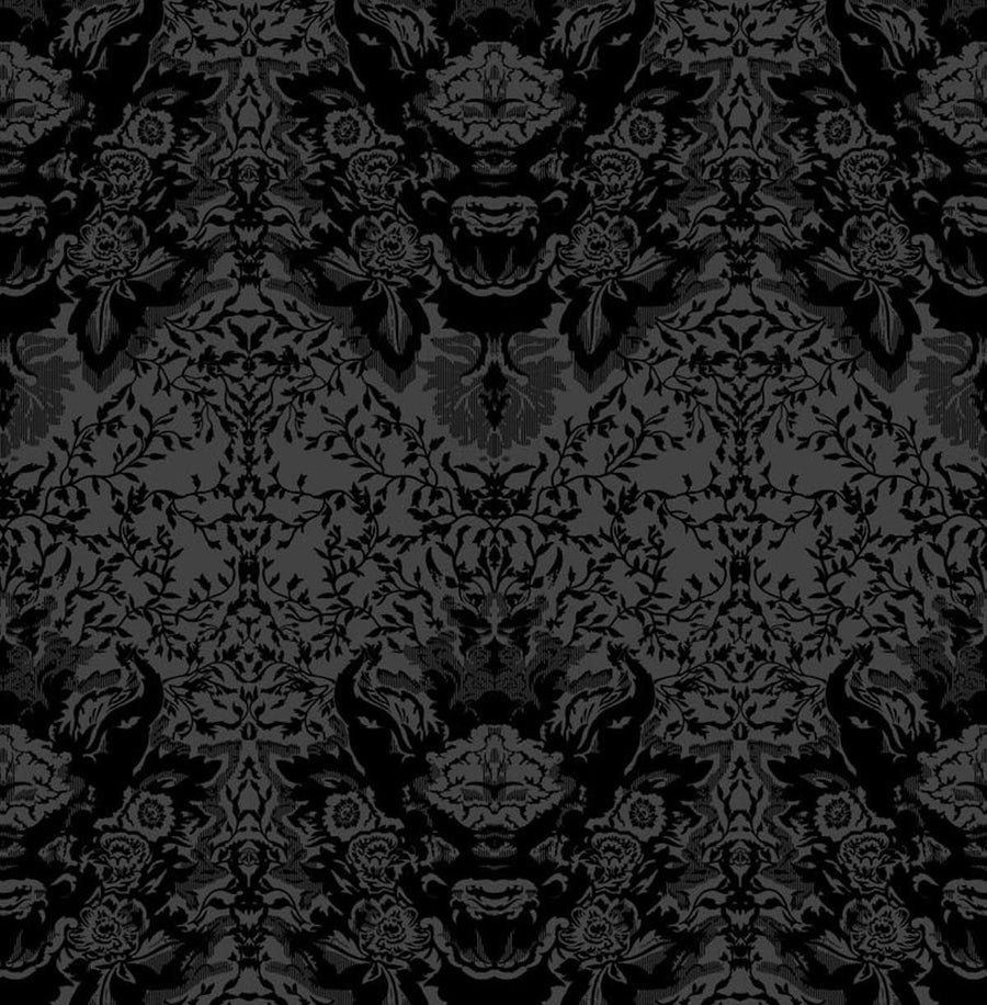 Flocked Black on Black