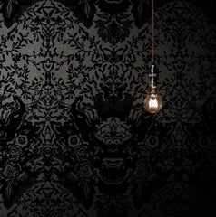 Flocked Black on Black