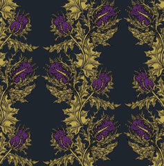 Gold & Purple on Black