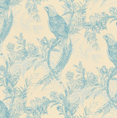 Shades of Blue on Cream