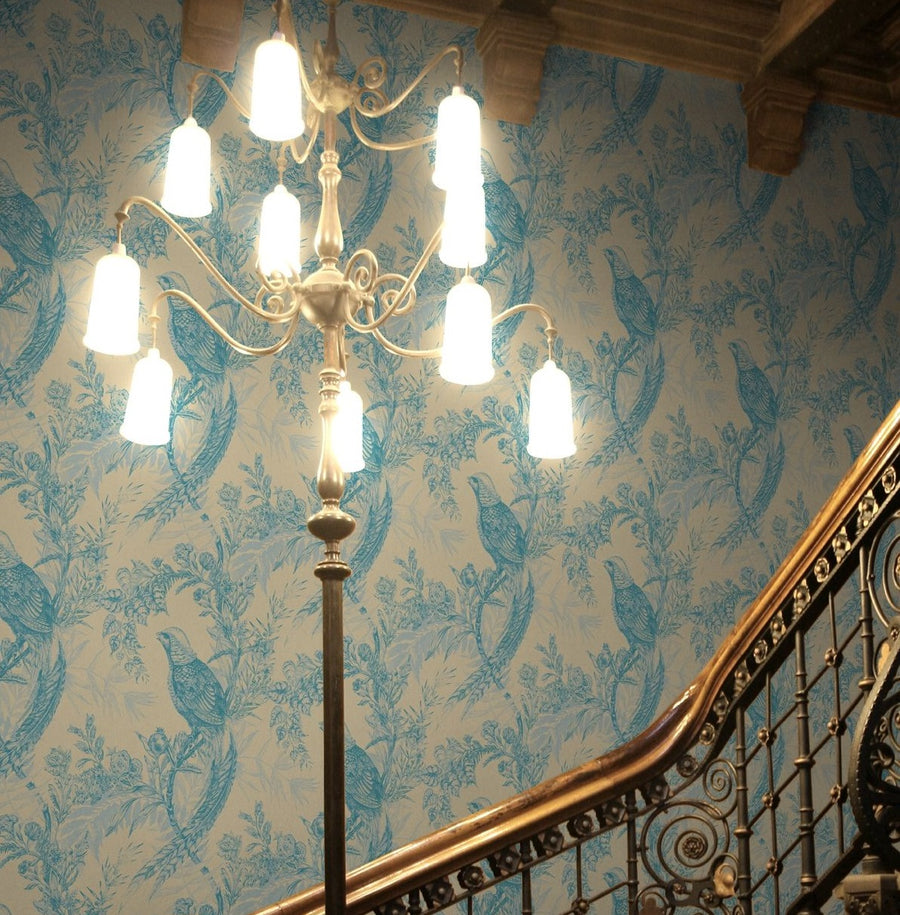 Shades of Blue on Cream