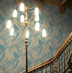 Shades of Blue on Cream