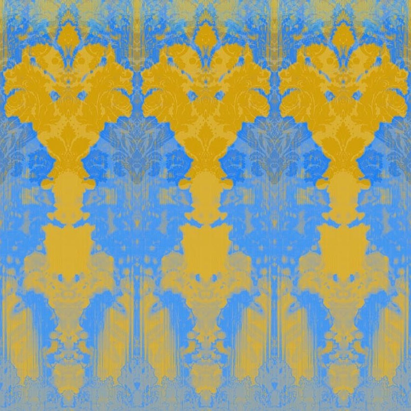 Shades of Sky Blue & Gold