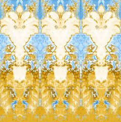 Sky Blue/White & Gold