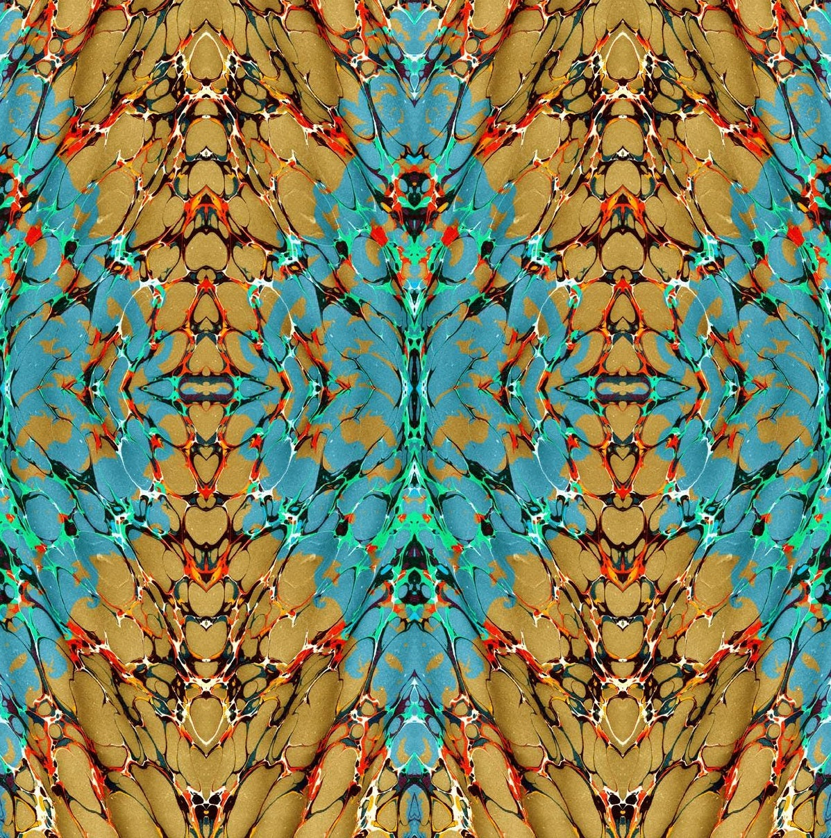 Gold & Teal