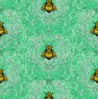 Gold Bees on Green