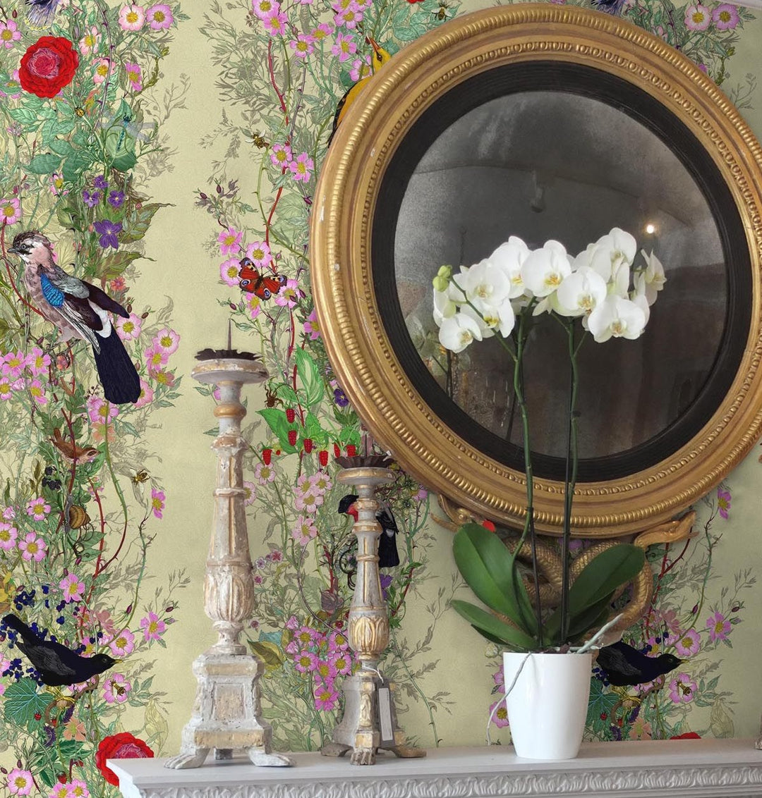 Fruit Looters Walnut Wallpaper